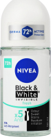 Антиперспірант Свіжий Чорне та біле Невидимий Nivea 50мл
