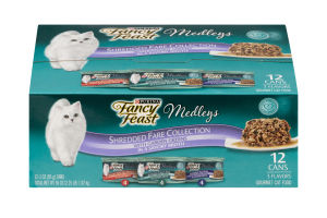 Purina Fancy Feast Medleys Shredded Fare Collection Gourmet Cat Food - 12 CT