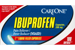 CareOne Ibuprofen Liquid Softgels - 180 CT