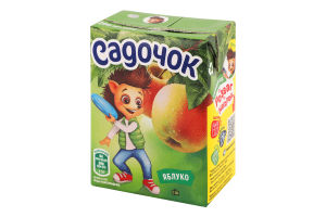 Сік відновлений освітлений стерилізований Яблуко Садочок т/п 200мл