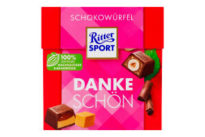 Шоколад молочный Thank you Шоколадные кубы Ritter Sport к/у 176г