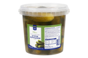 Огірки корнішони солоні Metro Chef відро 1кг