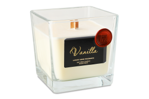 Свічка ароматична Vanilla соєвий віск скло 10*10см Пако ІФ