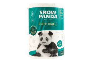 Рушники паперові 3-х шарові 450 листів Extra care Snow Panda 1шт