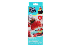 Пакети-зіпери Pani Blysk для зберігання/заморож 1л