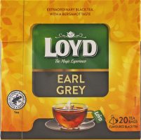 Чай чорний байховий дрібний з ароматом бергамоту Earl Grey Loyd к/у 20х2г