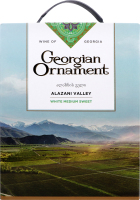 Вино Georgian Ornament Alazani Valley белое п/слад