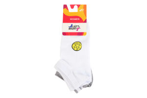 Носки женские Left&Right №120 39-41 белый/бело-серый 3пары