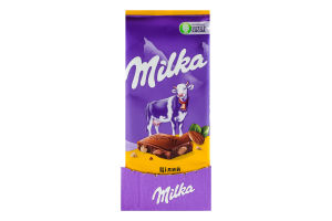 Шоколад молочный с целым миндалем Milka м/у 90г