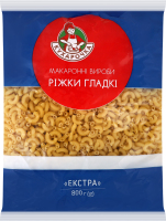 Изделия макаронные Рожки гладкие Экстра Кухарочка м/у 800г