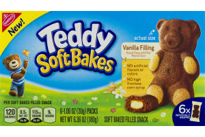 Teddy Soft Bakes Vanilla Filling - 6 CT