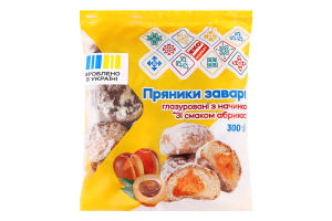 Пряники ЕКО Маркет з абрикосовим смаком 300г п/п