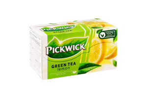 Чай зелений ароматизований з лемонграсом та цедрою лимона Pickwick к/у 20х2г