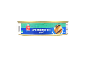 Шпроты копченые в масле стерилизованные Fine Life з/б 160г