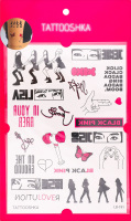 Тату Tattooshka Black pink