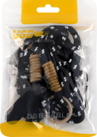 Брелок на шнурку з кліпсою чорний 986531