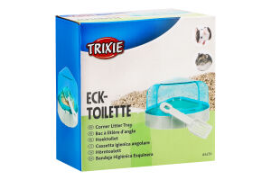 Туалет д/гризунів кутовий з лопаткою 14*8*11см Тріксі