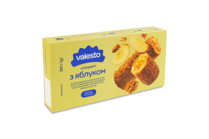 Штрудели замороженные из вытяжного теста филло с яблоком Valesto к/у 350г