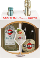 Набір Вермут Bianco білий солодкий 15% 0.5л + вино ігристе Prosecco 11% 0.75л Martini к/у