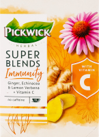 Чай травяной ароматизированный витаминизированный Вербена-ехинацея Immunity Super blends Pickwick к/у 15х1.5г