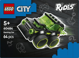 Конструктор для дітей від 5років №60484 Gaming car Rides City Lego 64ел