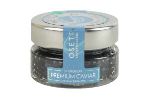 Ікра сибірського осетра зерниста без консервантів Premium caviar Osetr в/ґ с/б 65г