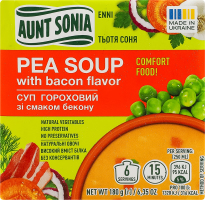 Суп гороховий зі смаком бекону Тьотя Соня м/у 180г