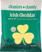 Сир 48% нарізний Irish Cheddar White Dublin Dairy м/у 150г