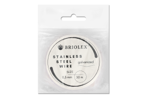 Дріт д/рукод Briolex сталев 0,3мм B48-червоний 30м