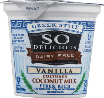 So Delicious Dairy Free Cultured Coconut Milk Vanilla
