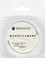 Волосінь Briolex нейлон 0,4мм A01-прозорий 30м