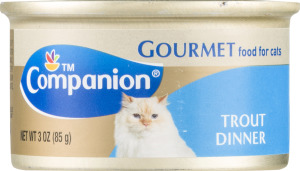 Companion Gourmet Food for Cats Trout Dinner 3 OZ