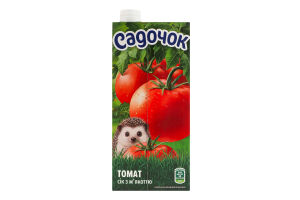 Сік з м'якоттю стерилізований Томат Садочок т/п 950мл