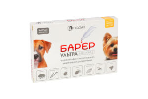 Краплі д/собак Бар"єр ультра 4*0,5мл Продукт