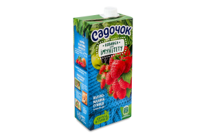 Нектар вітамінізований з м'якоттю стерилізований Яблуко-малина-суниця Садочок т/п 950мл