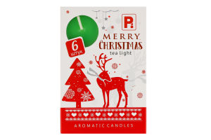 Свічка чайна ароматична Різдвяна Скандинавська 6шт Пако ІФ