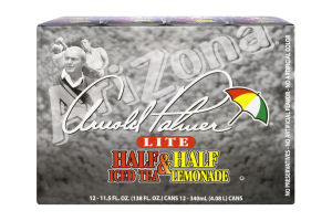 Arizona Arnold Palmer Lite Half Iced Tea & Half Lemonade - 12 CT