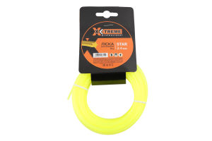 Ліска д/тримера жовта зірка 2,4мм*15м X-Treme