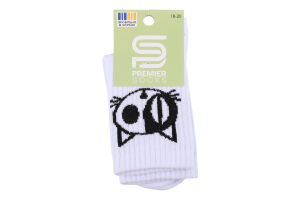 Шкарпетки дит Premier socks ТініХаракт біл р.18-20