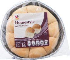 Ahold Homestyle White Rolls - 12 CT