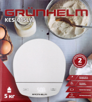Ваги кухонні білі до 5кг Grunhelm