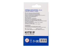 Крейда кольорова №K-075 Classic Kite 12шт