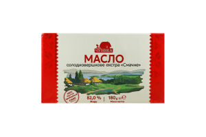 Масло Чутянка 82% 180 г екстра Смачне