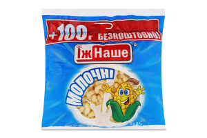 Палочки кукурузные сладкие неглазированные Молочные ЇжНаше м/у 450г