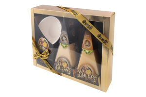 Набір Сир Делікат 24місяці витримки 40% 180г+Сир Гурме 36місяців витримки 40% 180г+Чаша д/бальзамічного оцту Джюгас