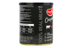 Корм д/дорослих собак Original Mono Protein з кловичиною 800г ж/б Carnie