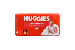 Підгузники для дітей 7-18кг 4 Little Movers Huggies 50шт