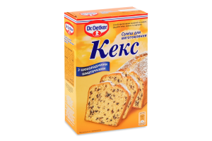 Смесь для приготовления кекса с шоколадными кусочками Dr.Oetker к/у 380г