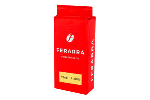 Кофе натуральный жареный молотый 100% Arabica Ferarra в/с в/у 250г