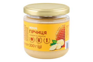 Гірчиця з медом та імбиром Novus с/б 200г